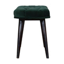 Emerald Velvet Deep Button Bench by Lavishway | Benches & Storage Benches-60291