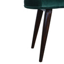 Emerald Velvet Deep Button Bench by Lavishway | Benches & Storage Benches-60290