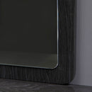 Emilia Dark Grey Walnut Effect Wall Mirror by Lavishway | Wall Mirrors-25653