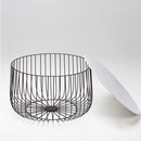 Enzo Black Marble Top Cage Black Coffee Table by Lavishway | Coffee Tables-28544