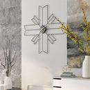 Europe Cross Shaped Metal Wall Clock by Lavishway | Wall Clocks-50642