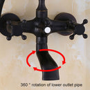 European Black Bathtub Tap & Hand Shower by Lavishway | Bathtub Faucets-49419