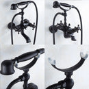 European Black Bathtub Tap & Hand Shower by Lavishway | Bathtub Faucets-49416