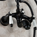 European Black Bathtub Tap & Hand Shower by Lavishway | Bathtub Faucets-49417