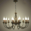 European Black Wrought Iron Chandelier by Lavishway | Pendant Lighting-50427