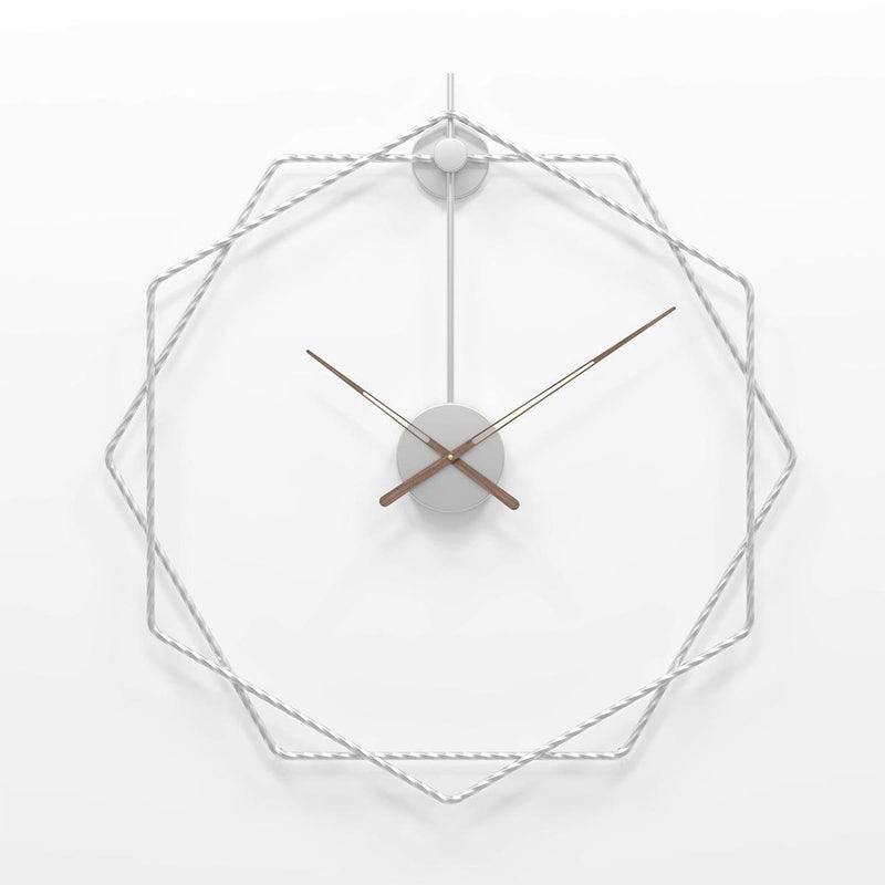 European Hexagonal Metal Wall Clock by Lavishway | Wall Clocks-50738