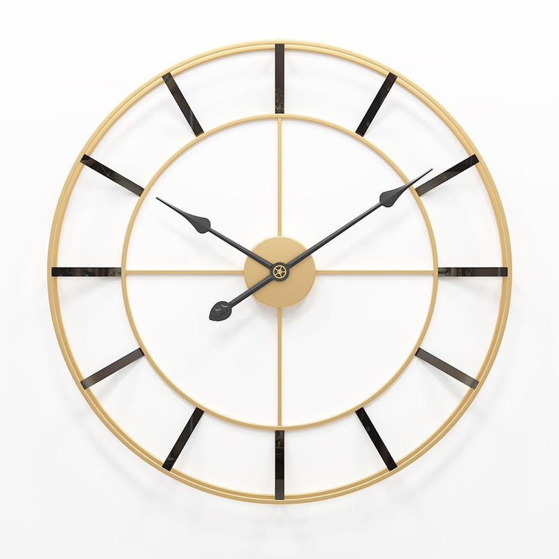 European Style Round Metal Wall Clock by Lavishway | Wall Clocks-50744