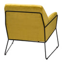 Eva Framed Mustard Velvet Armchair by Lavishway | Armchairs-51194