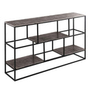 Farrah Aluminum Frame Multi Shelves Unit by Lavishway | Book Shelves and Cabinets-26870