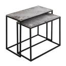 Farrah Silver Top Nest Of 2 Tables by Lavishway | Nest of Tables-26861