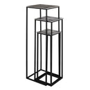 Farrah Silver Top Tall Nest Of 3 Tables by Lavishway | Nest of Tables-26864