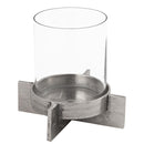 Farrah Silver Aluminum Candle Holder by Lavishway | Candle Holders-26889