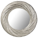 Farrah Silver Round Shape Wall Mirror by Lavishway | Wall Mirrors-26887