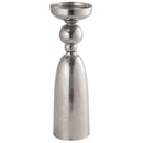 Farrah Silver Pillar Candle Holder by Lavishway | Candle Holders-26873