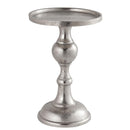 Farrah Silver Squat Pillar Candle Holder by Lavishway | Candle Holders-26866