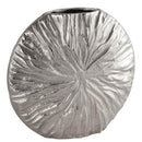 Farrah Silver Aluminum Textured Vase by Lavishway | Vases-26857