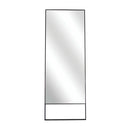 Faustino Black Metal Frame Floor Mirror by Lavishway | Floor Mirrors-23205
