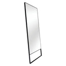 Faustino Black Metal Frame Floor Mirror by Lavishway | Floor Mirrors-23204