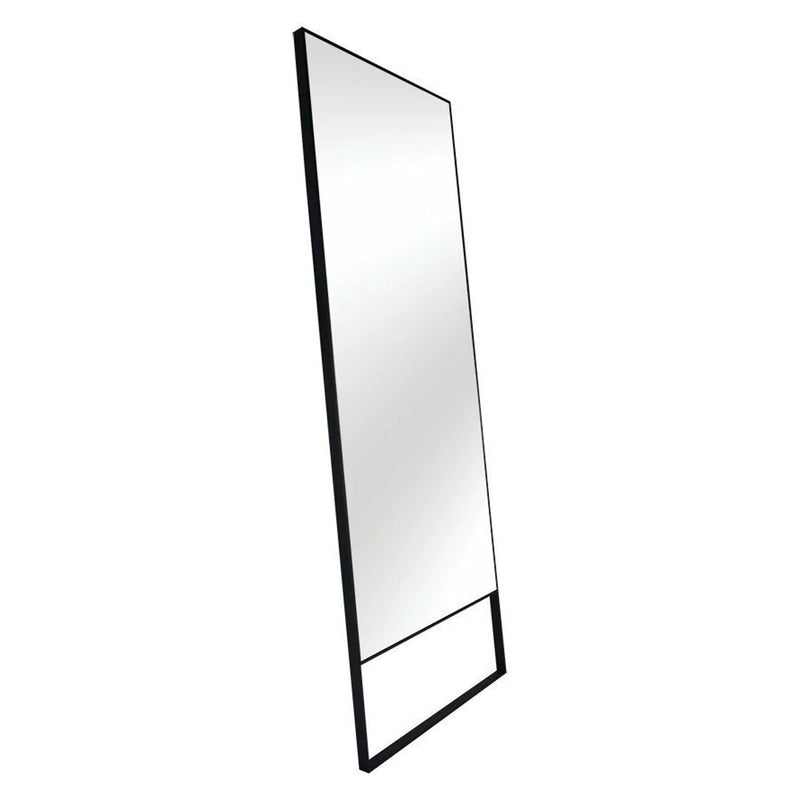 Faustino Black Metal Frame Floor Mirror by Lavishway | Floor Mirrors-23204