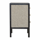 Orlando 3 Leather Drawers Bedside Table by Lavishway | Bedside Tables-60201