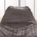 Faux Sheepskin Upholstered Bean Bag by Lavishway | Bean Bag Chair-25638