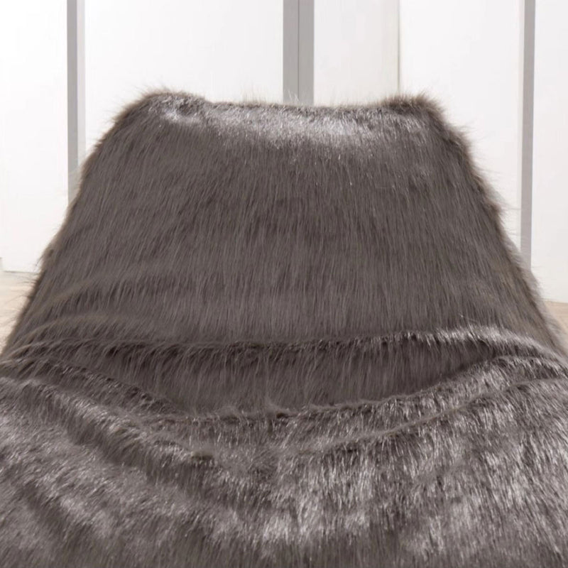 Faux Sheepskin Upholstered Bean Bag by Lavishway | Bean Bag Chair-25638