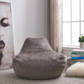 Faux Sheepskin Upholstered Bean Bag by Lavishway | Bean Bag Chair-25637