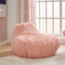Faux Sheepskin Upholstered Bean Bag by Lavishway | Bean Bag Chair-25635