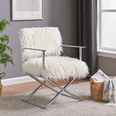 Faux Sheepskin Directors Chair by Lavishway | Armchairs-25633