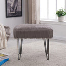 Faux Sheepskin Dressing Table Stool by Lavishway | Dressing Table Stools-25618