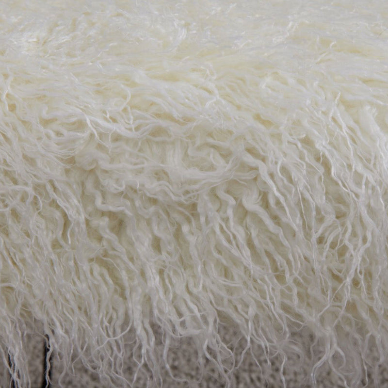 Faux Sheepskin Dressing Table Stool by Lavishway | Dressing Table Stools-25627