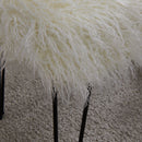 Faux Sheepskin Dressing Table Stool by Lavishway | Dressing Table Stools-25628