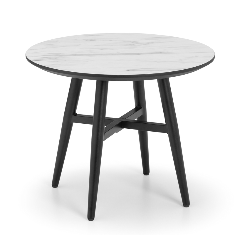 Firenze Marble Top Effect Lamp Table by Lavishway | Side Tables-20316