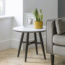 Firenze Marble Top Effect Lamp Table by Lavishway | Side Tables-20314