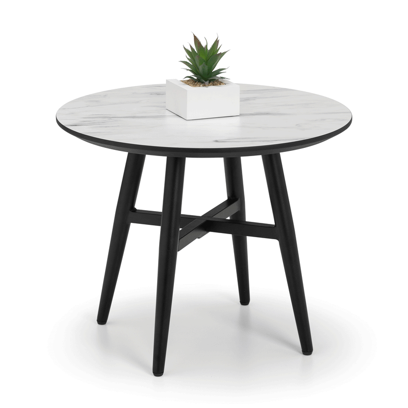 Firenze Marble Top Effect Lamp Table by Lavishway | Side Tables-20315