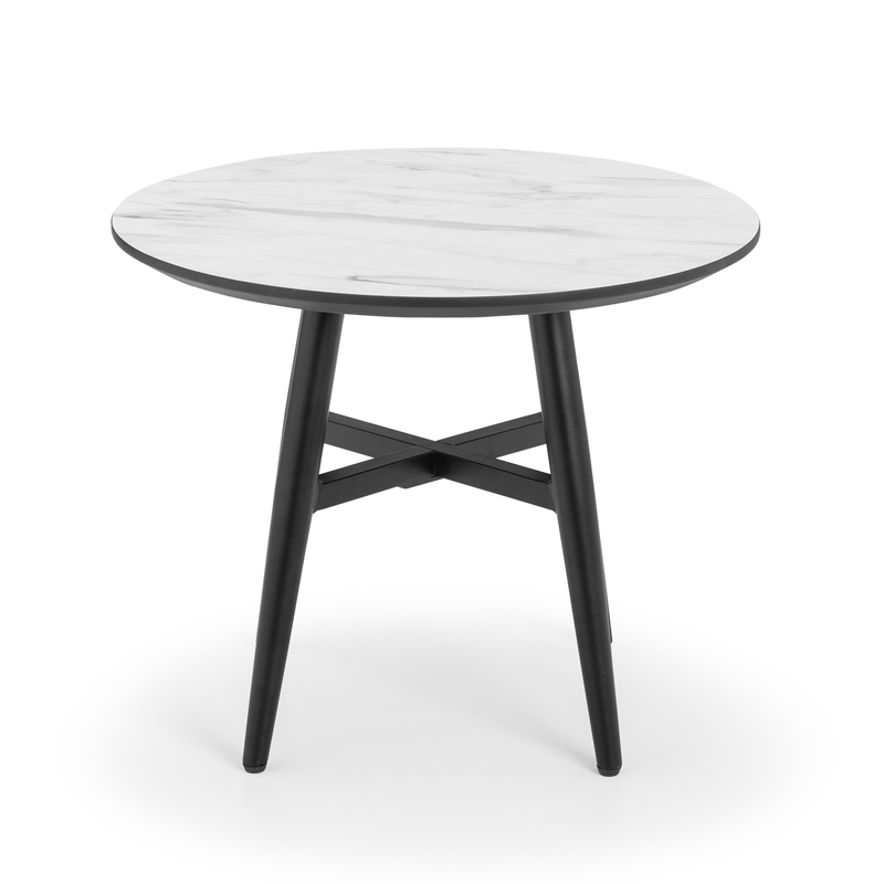 Firenze Marble Top Effect Lamp Table by Lavishway | Side Tables-20317