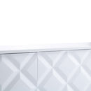 Flo White Wooden 3 Doors Sideboard by Lavishway | Sideboards-25614