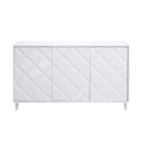 Flo White Wooden 3 Doors Sideboard by Lavishway | Sideboards-25606