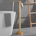 Floor Standing Bathtub Tap & Hand Shower by Lavishway | Bathtub Faucets-49456