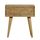 Floral Bone Inlay 1 Drawer Bedside Table by Lavishway | Bedside Tables-60185