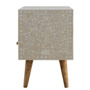 Floral Bone Inlay 2 Drawers Media Unit by Lavishway | TV Units Cabinets-60171