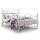 Florence Stone White Double Bed by Lavishway | Metal Beds-20294