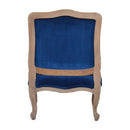 Florrie Royal Blue Velvet Armchair by Lavishway | Velvet Sofa-57336