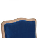 Florrie Royal Blue Velvet Armchair by Lavishway | Velvet Sofa-57334