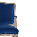Florrie Royal Blue Velvet Armchair by Lavishway | Velvet Sofa-57333