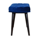Florrie Royal Blue Velvet Bench by Lavishway | Benches & Storage Benches-57501