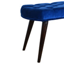 Florrie Royal Blue Velvet Bench by Lavishway | Benches & Storage Benches-57498
