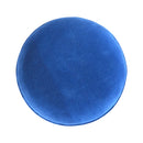Florrie Royal Blue Velvet Round Footstool by Lavishway | Footstool-57314