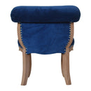 Florrie Royal Blue Studded Accent Chair by Lavishway | Bedroom Chairs-57484