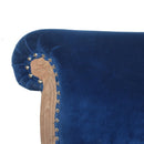Florrie Royal Blue Studded Accent Chair by Lavishway | Bedroom Chairs-57480